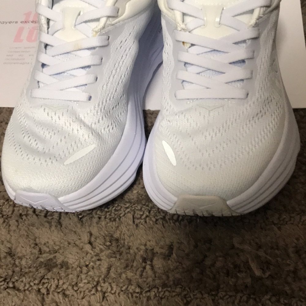 Hoka One One Bondi 8 White Women’s Size 7.5 - Picture 7 of 7